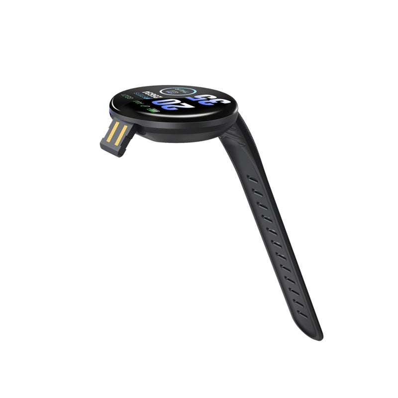 ساعة ذكية D18 بشاشة TFT مقاس 1.3 بوصة - سوار مائي IP65 - سوار رياضي - مراقب معدل ضربات القلب والنوم وضغط الدم - متتبع لياقة بدنية للرجال والنساء - Image 2