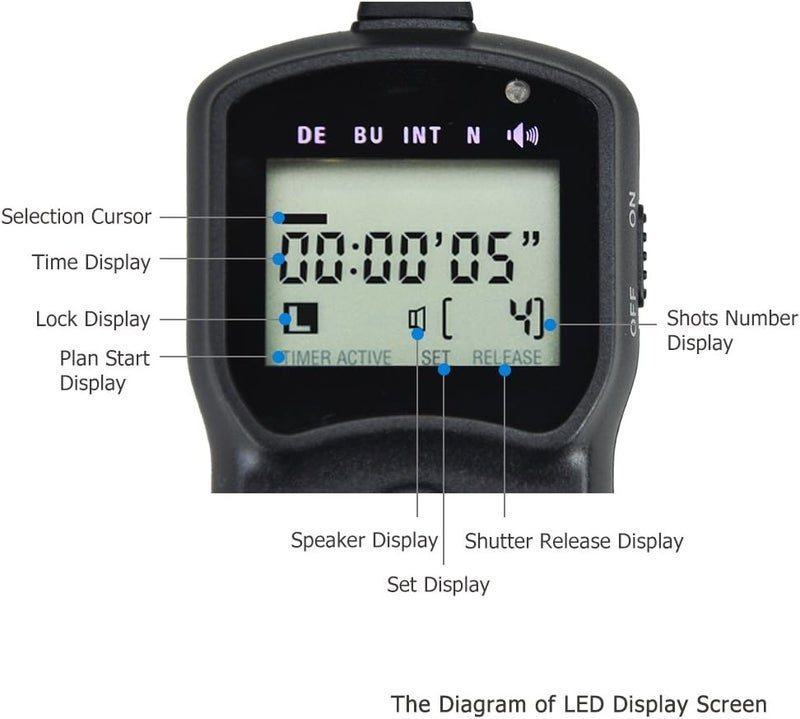 JJC Wired Intervalometer Timer Shutter Release Remote for Nikon Z5 II Z50 II Pentax K70 KP Fujifilm Fuji XS10 XT200 Replaces Pentax CS310 - Image 3