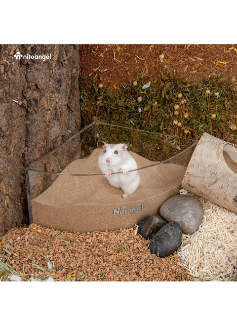 Niteangel Hamster Desert Bath Sand | No-Dust Bath or Potty Litter Sand for Hamster Chinchillas Gerbil Mice Degu or Other Small Pets