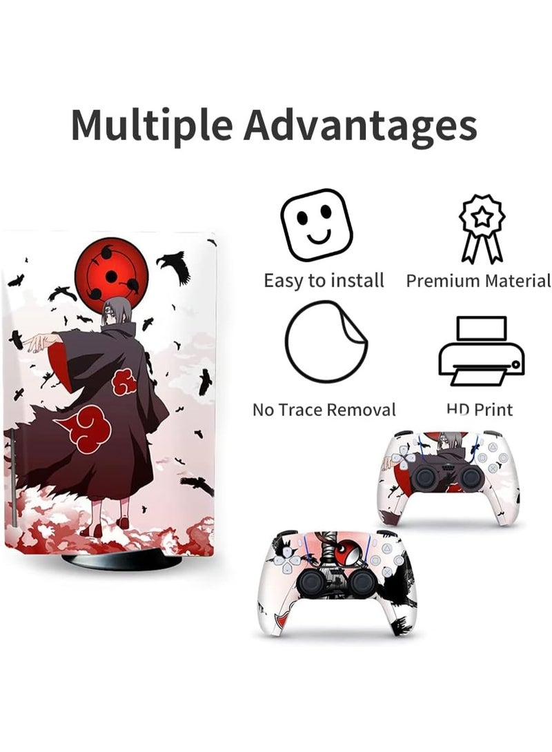 PS5 Disc Edition Anime Console and Controller Accessories Cover Skin - Full Set Blue Gift for PlayStation 5 - Image 5