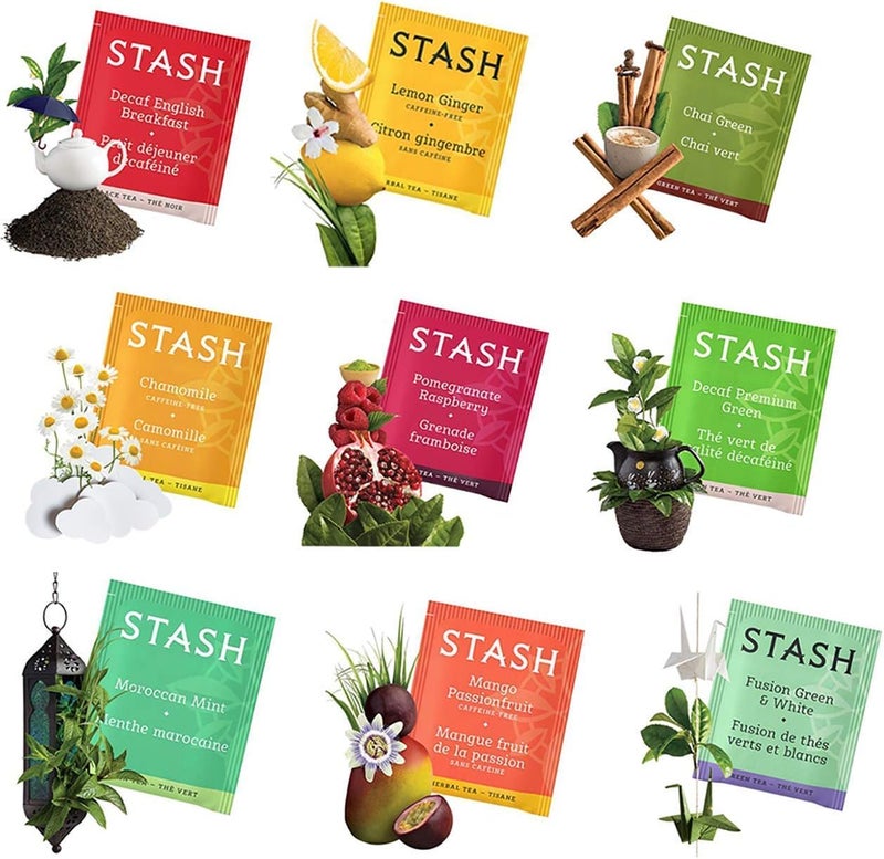 Stash Tea Bags Sampler Assortment Box (52 Count) - Image 3