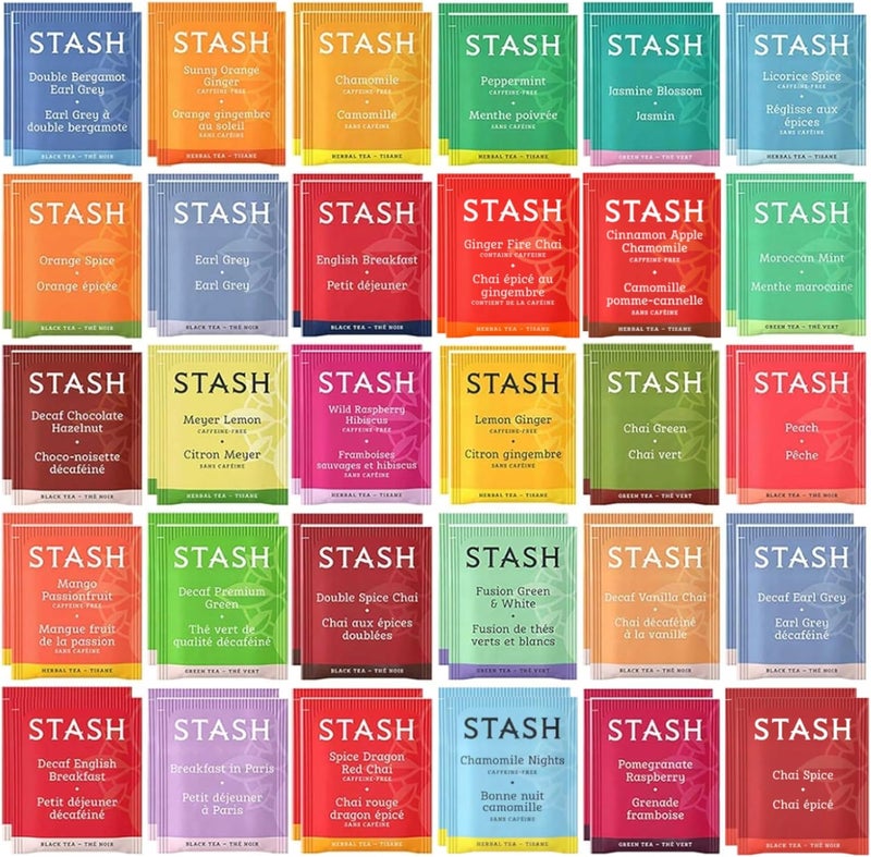 Stash Tea Bags Sampler Assortment Box (52 Count) - Image 1