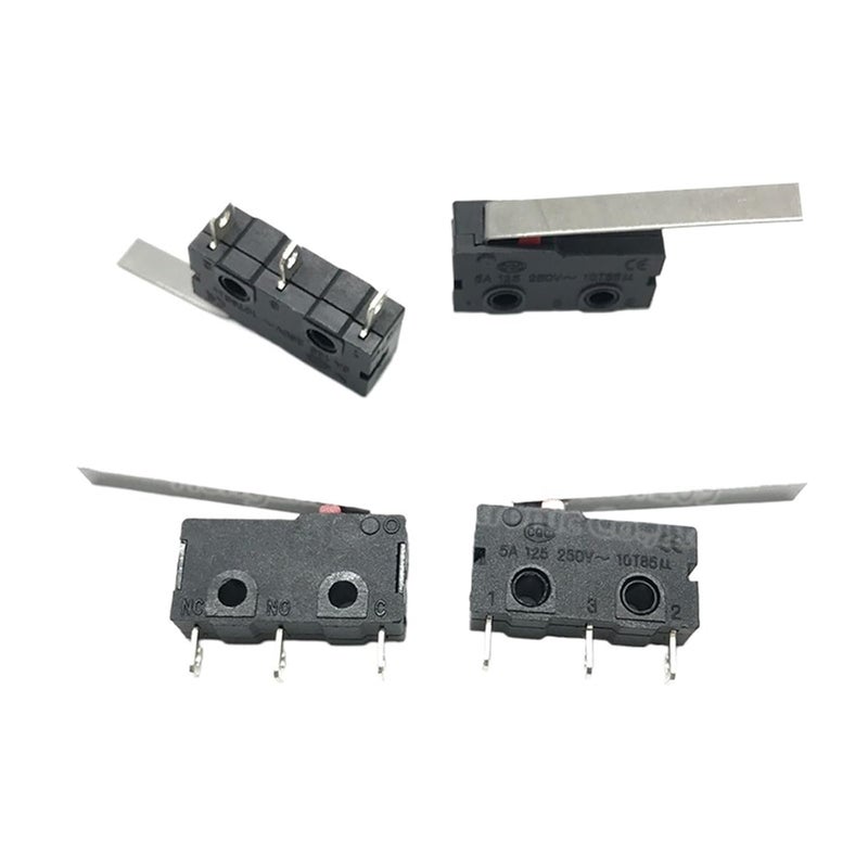 KW12 C 28MM مفتاح حد 10 قطع SPDT حركة مفاجئة 3A 250V AC صغير ميكرو بكرة ذراع رافعة - Image 1