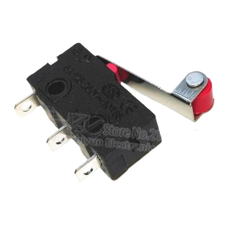 KW12 C 28MM مفتاح حد 10 قطع SPDT حركة مفاجئة 3A 250V AC صغير ميكرو بكرة ذراع رافعة - Image 3