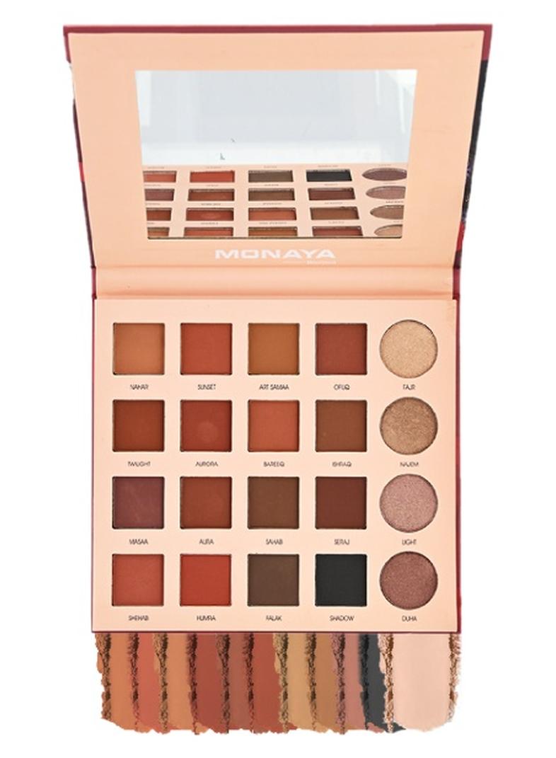 مونايا Y001 بالتيت بورجوفا لألوان الظلال النقية - 20 لونًا - صبغة عالية، طويلة الأمد، مجموعة مكياج خالية من القسوة - مثالية لجميع درجات البشرة، 20 جرام لكل منها - Image 1