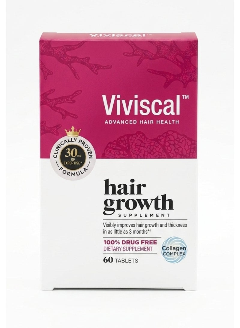 Viviscal Hair Growth Supplement 60 Tablets - Image 1