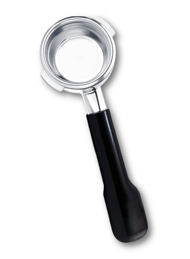 مزاجك فلتر بورتافلتر 58 ملم لمرشح القهوة العاري نوفا سيمونيلي بدون قاع مع سلة فلتر بديلة من الفولاذ المقاوم للصدأ ومقبض ABS - Image 1