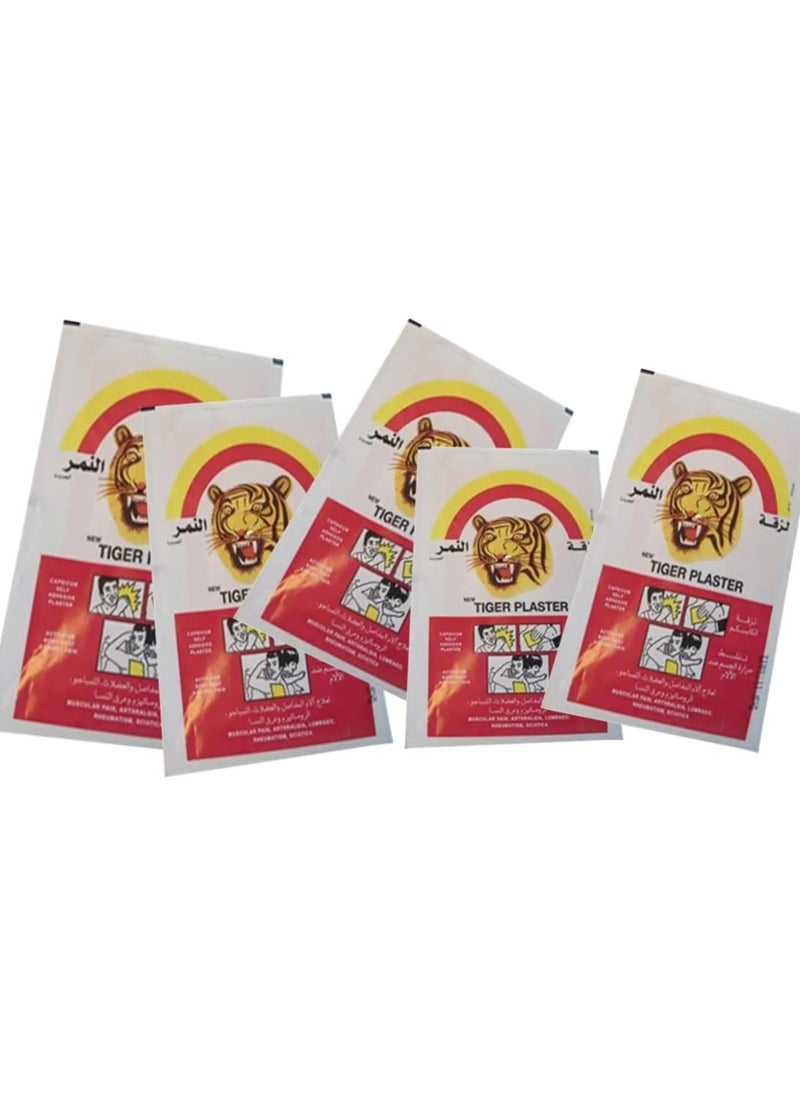 TIGER Tiger Original 5 Piece Back Patch - TIGER PLASTER, Capsicum self - Adhesive Plaster  - Image 1