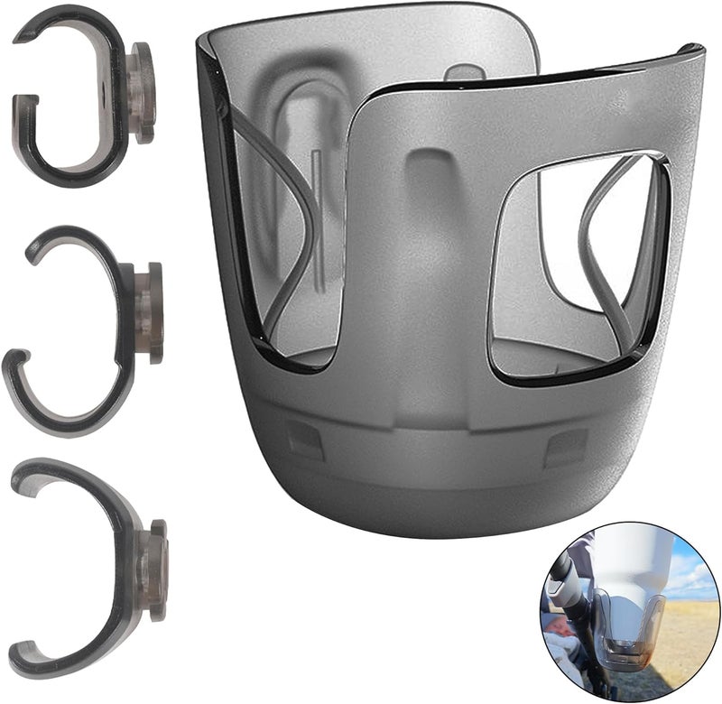 LuQiBabe Baby Stroller Cup Holder Compatibile with UppaBaby Vista Cruz Minu Strollers Cup Holder Attachment for Vista V2 Cruz V2 MinuV2 Strollers Cups Holders Accessories - Image 1