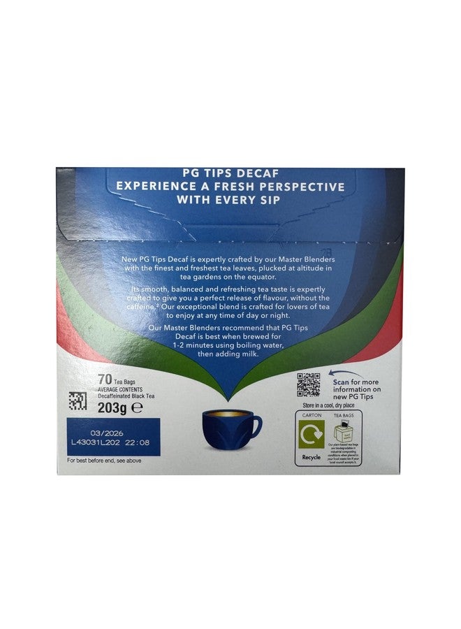 PG Tips Decaf 70 Ct Tea Bags - 2 Pack - Image 2