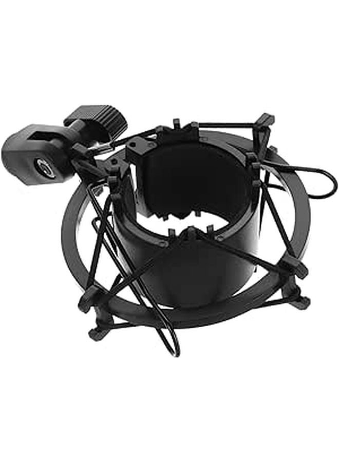Shock Mount Mic Stand Black Multiple Angles Studio Recording Podcast Noise Reduction - Image 1