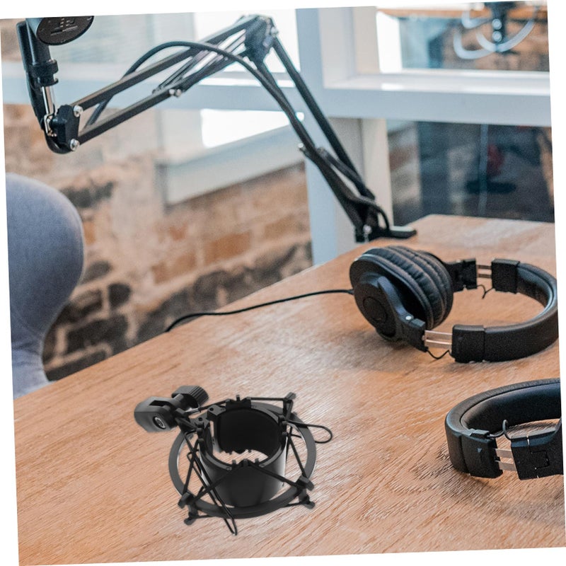 Shock Mount Mic Stand Black Multiple Angles Studio Recording Podcast Noise Reduction - Image 5