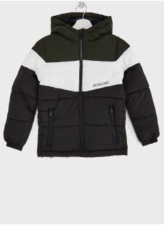 Youth Color Block Puffer Jacket