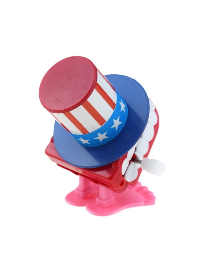 Winding Chain Jumping Teeth Novelty Winding With Eyes Topper Jumping Teeth Halloween School Season Student Reward-Color:Rotating Top Hat Evil - Image 5