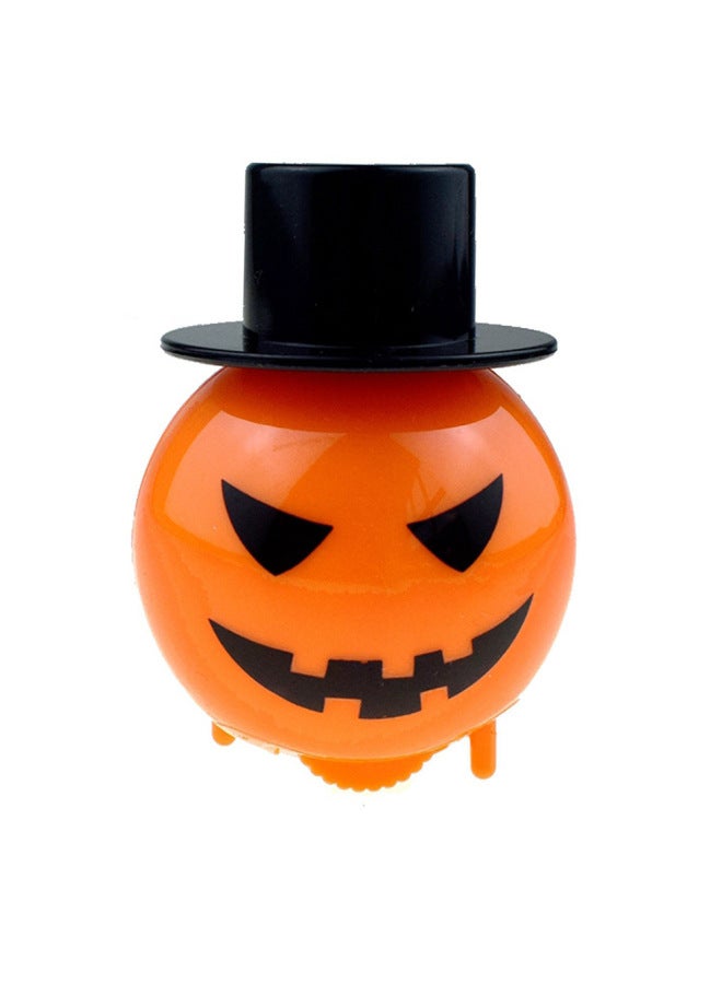 Winding Chain Jumping Teeth Novelty Winding With Eyes Topper Jumping Teeth Halloween School Season Student Reward-Color:Rotating Top Hat Evil - Image 1