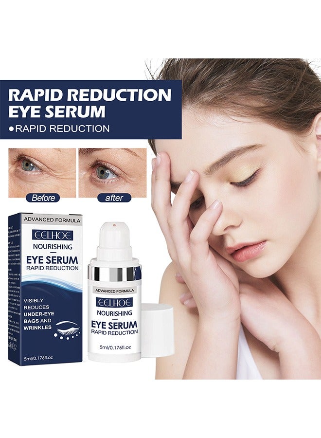 EELHOE Rapid Reduction Eye Serum, Anti Aging Serum Visibly Reduces Under-Eye Bags, Wrinkles, Dark Circles, Fine Lines And Crow's Feet Instantly - Image 1