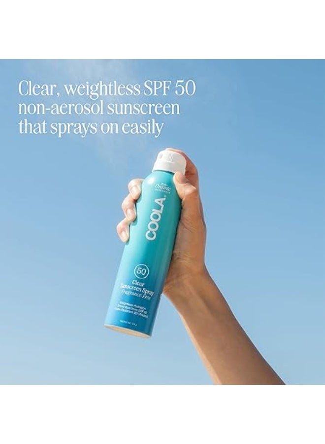 Coola Classic Body Organic Sunscreen Spray SPF 50 Fragrance Free  177ML - Image 4