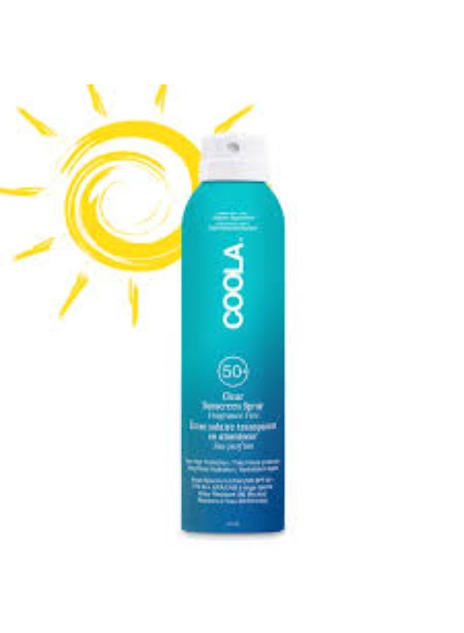 Coola Classic Body Organic Sunscreen Spray SPF 50 Fragrance Free  177ML - Image 3