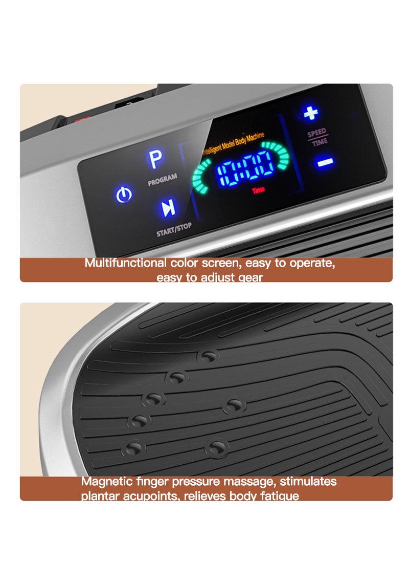 Sharpdo - Vibration Plate Exercise Machine Whole Body Vibration Machine for Home Fitness w/Loop Bands, Home Workout Equipment for Weight Loss, Toning & Wellness - Image 1