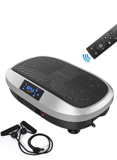 Vibration Plate Exercise Machine Whole Body Vibration Machine for Home Fitness w/Loop Bands, Home Workout Equipment for Weight Loss, Toning & Wellness
