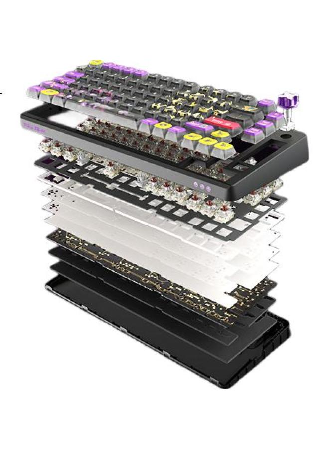 Cherry Pixiu75 Pokemon Battle Keyboard Gasket Customizable Bluetooth Tri-Mode Wireless Rgb Hot-Swappable Gaming Keyboard Compatible With Win/Mac Brown Switch - Image 3