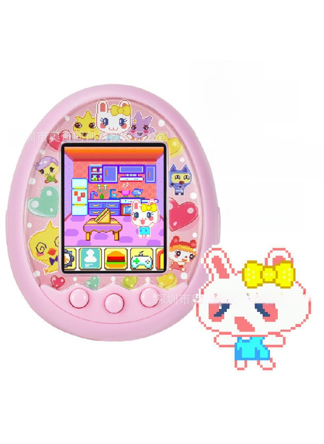 Electronic Pet Machine Intelligent Handheld Game Machine Communication Micro Chat Battery Version Non-tamagotchi Pet Toy-Color:Pink  - Image 5