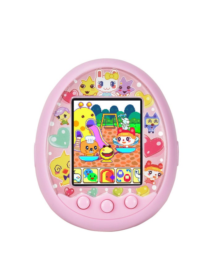 Electronic Pet Machine Intelligent Handheld Game Machine Communication Micro Chat Battery Version Non-tamagotchi Pet Toy-Color:Pink  - Image 1