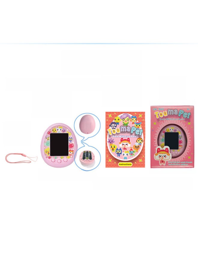 Electronic Pet Machine Intelligent Handheld Game Machine Communication Micro Chat Battery Version Non-tamagotchi Pet Toy-Color:Pink  - Image 3