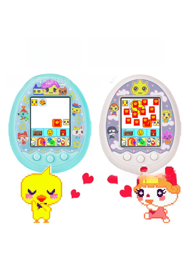 Electronic Pet Machine Intelligent Handheld Game Machine Communication Micro Chat Battery Version Non-tamagotchi Pet Toy-Color:Pink  - Image 4