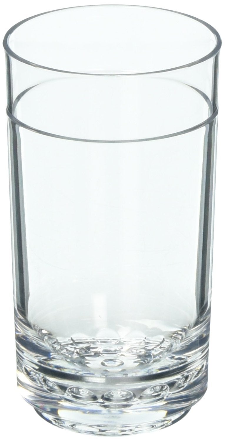 Drinique Unbreakable Elite Tall Glasses  Set of 4  14oz Tritan Plastic  Made with 50 Recycled Content  Reusable Dishwasher Safe BPAFree Shatterproof  Indoor Outdoor Everyday Use  Clear