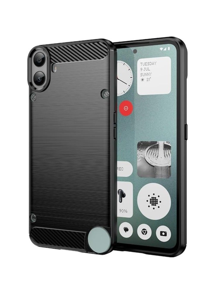 general Case Compatible with Nothing CMF Phone 1, Anti-slip, Shock Absorbing, Ultra-thin Soft TPU Scratch Resistant Protective Case for Nothing CMF Phone 1- (Black) - Image 1