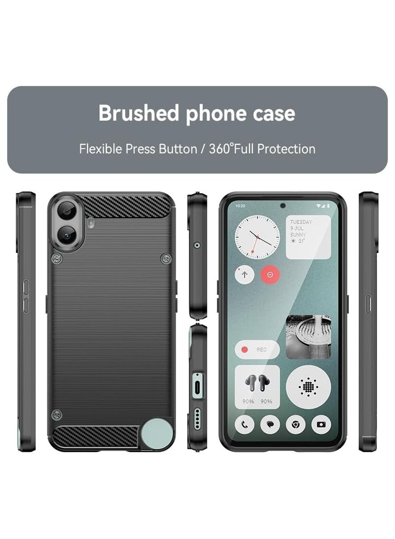 general Case Compatible with Nothing CMF Phone 1, Anti-slip, Shock Absorbing, Ultra-thin Soft TPU Scratch Resistant Protective Case for Nothing CMF Phone 1- (Black) - Image 2