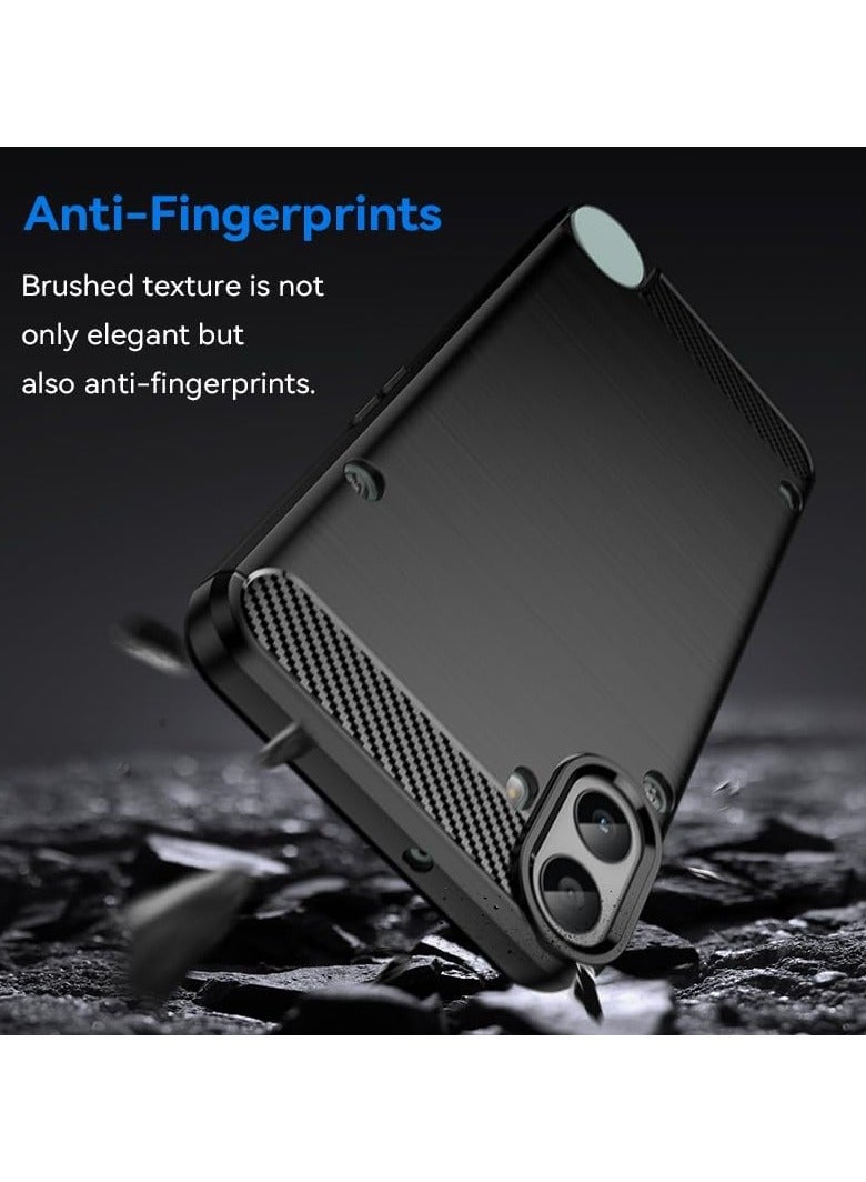 general Case Compatible with Nothing CMF Phone 1, Anti-slip, Shock Absorbing, Ultra-thin Soft TPU Scratch Resistant Protective Case for Nothing CMF Phone 1- (Black) - Image 3