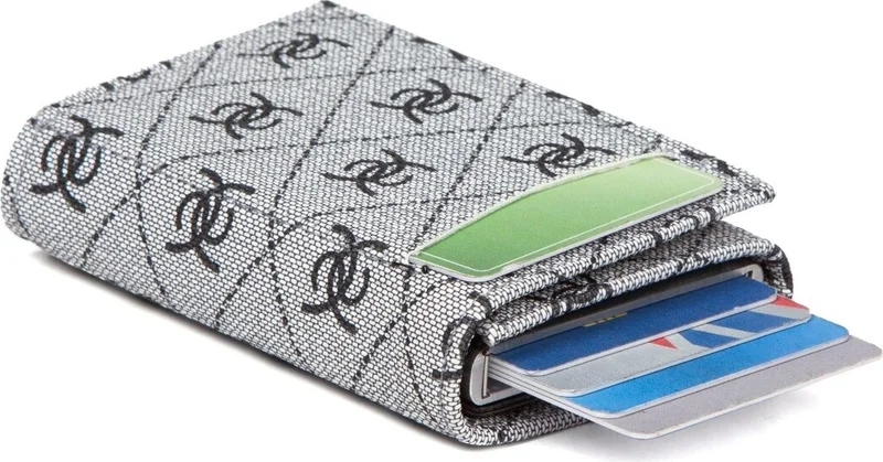 اديلينا باجز Women's Patterned Wallet Detailed Shoulder Bag and Mechanical Wallet Set