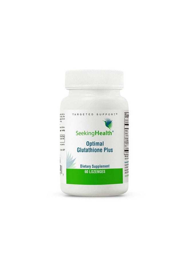 Seeking Health Seeking Health Optimal Glutathione Plus, 25 mg S-Acetyl-L-Glutathione with Cofactors, Immune and Detoxification Support, Liver Health, Antioxidant and Free Radical Support, Vegetarian (60 lozenges)*  - Image 1