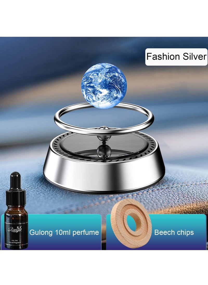 SYOSI Car Air Freshener, Car Aromatherapy Diffuser Solar Rotating Car Air Freshener Diffuser Car Interior Decor Natural Long-lasting Fragrance Aromatherapy - Image 5