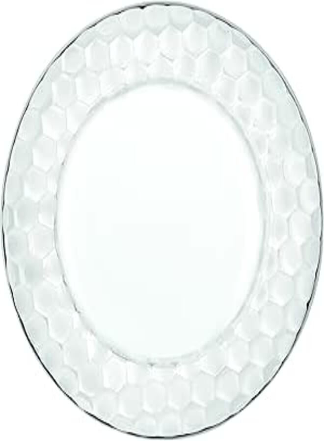 Vidivi Honey Glass Serving Platter Set, 2 Pieces, 32 cm - Clear