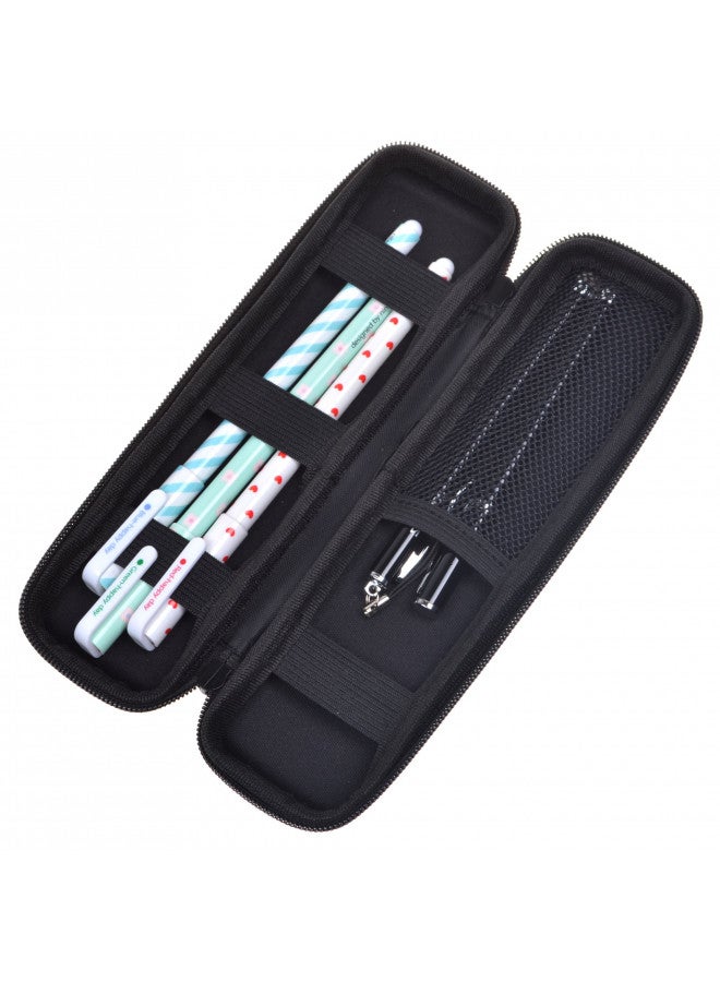 Cosmos Black Color EVA Hard Shell Stylus Pen Pencil Case Holder Compatible with Apple Pencil, Wacom Stylus Executive Fountain Pen, Ballpoint Pen, Stylus Touch Pen - Image 3