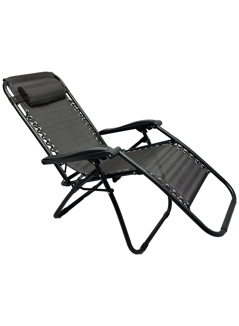 RENOVO Patio Chaise Lounges Chair gravity chair with adjustable backrest and footrest Sunlounger for Poolside Backyard and Beach - Image 4