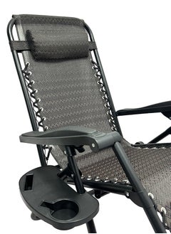 RENOVO Patio Chaise Lounges Chair gravity chair with adjustable backrest and footrest Sunlounger for Poolside Backyard and Beach  - Image 5
