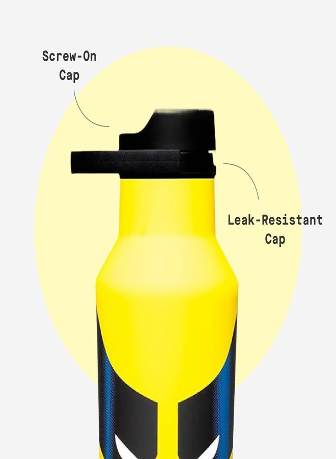 Corkcicle Sport Canteen - Keeps Beverages Cold 25 Hours - Triple Insulated Stainless Steel - Screw-On Lid - Reusable Bottle - Summer Drinkware Gift - Keeps Drinks Ice Cold - 20 oz - Wolverine - Image 5