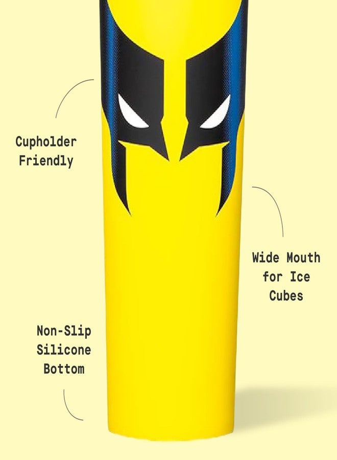 Corkcicle Sport Canteen - Keeps Beverages Cold 25 Hours - Triple Insulated Stainless Steel - Screw-On Lid - Reusable Bottle - Summer Drinkware Gift - Keeps Drinks Ice Cold - 20 oz - Wolverine - Image 4