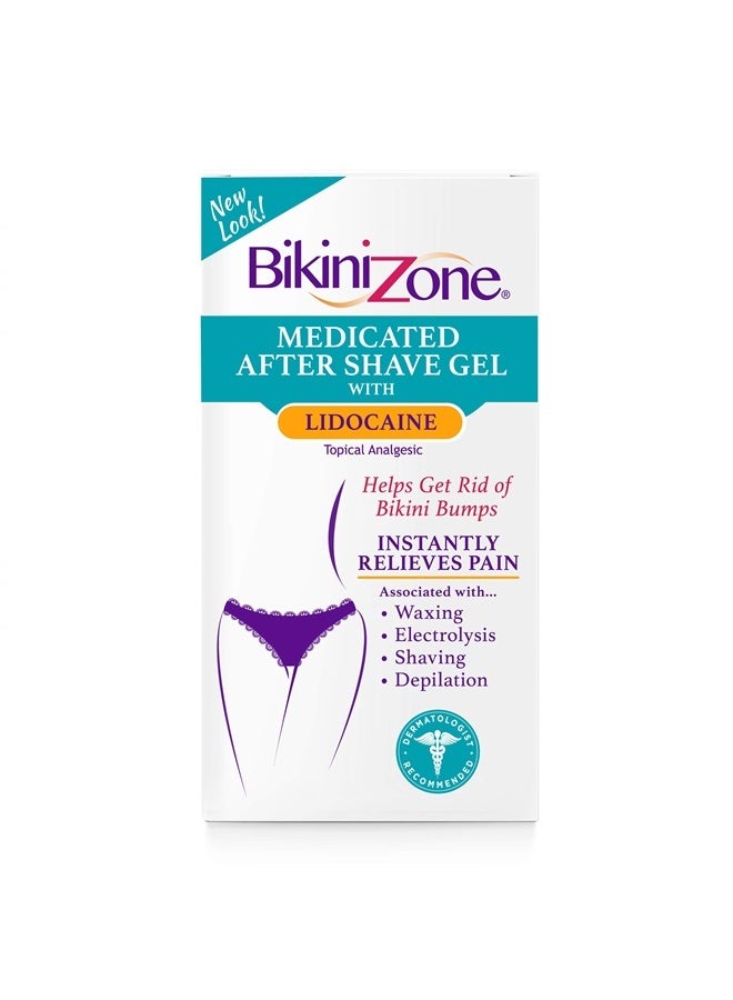 Bikini Zone Medicated After Shave Gel - Instantly Stop Shaving Bumps, Irritation, Redness & Itching in Sensitive Areas - Gentle, Clear Formula - Dermatologist Approved (1 oz) - Image 1