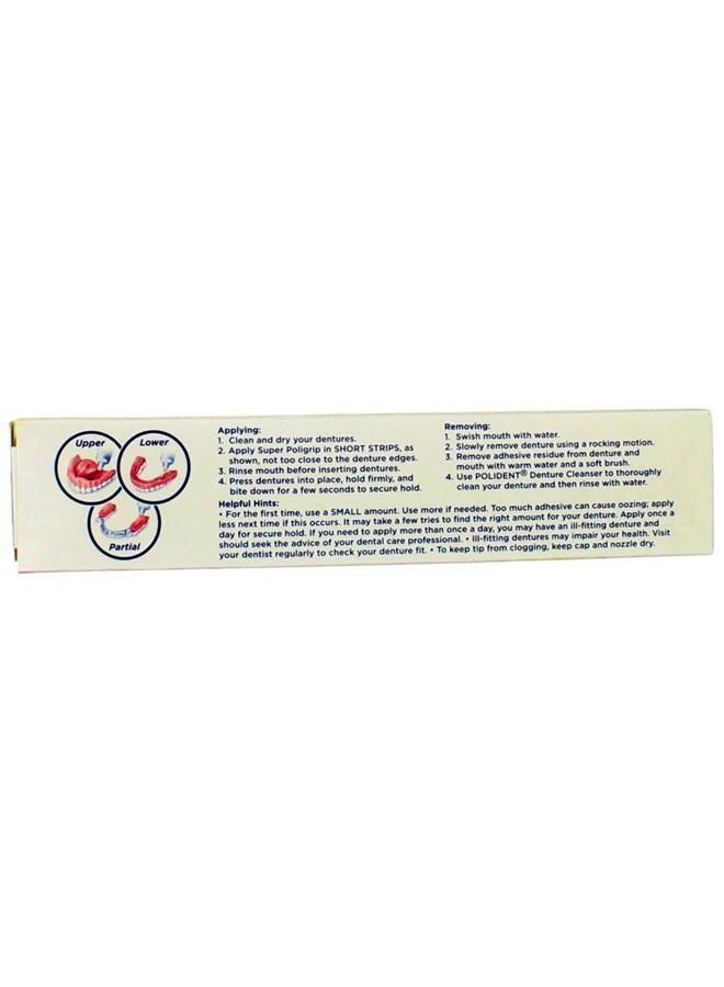 Poligrip SUPER POLIGRIP Denture Adhesive Cream Original 2.40 oz (Pack of 4) - Image 5