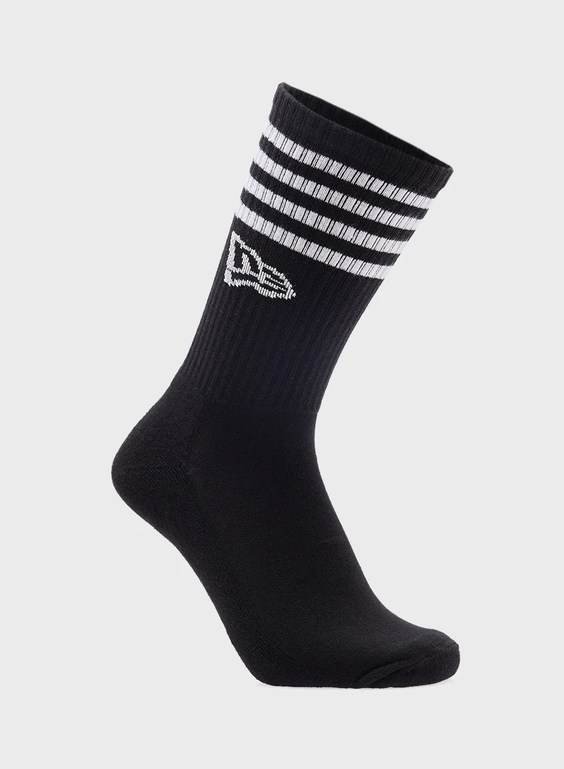 NEW ERA Stripe Crew Socks