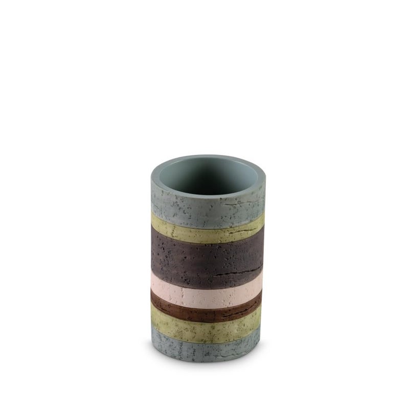 Freelance Freelance Soho Plus 4 pc Bathroom Set - Soap Dispenser, Toothbrush Holder, Tumbler & Tray (Marble Multicolor)  - Image 4