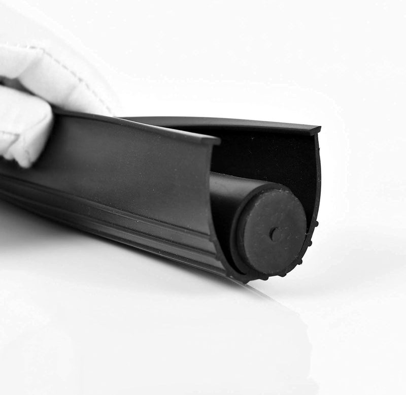 BOWSEN Garage Door Bottom Seal Weatherproofing Threshold Buffering Replacement Black 5/16 Inch T-End, 16ft Long - Image 5