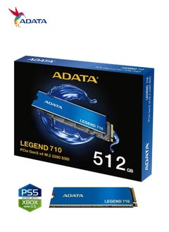 ADATA LEGEND 710 512GB SSD Nvme Solid-State Drive for Laptop Desktop PS5 XBOX | PCIe Gen3 x4 M.2 2280  - Image 1