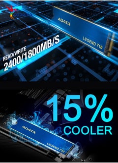 ADATA LEGEND 710 512GB SSD Nvme Solid-State Drive for Laptop Desktop PS5 XBOX | PCIe Gen3 x4 M.2 2280  - Image 3
