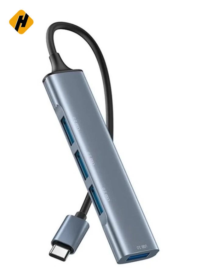 هوها Yesido HB17 4 في 1 USB-C / Type-C محول محرك محطة الإرساء متعددة الوظائف  - Image 1